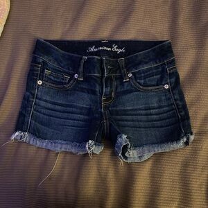 American Eagle Outfitters Blue Jean Shorts Casual Style